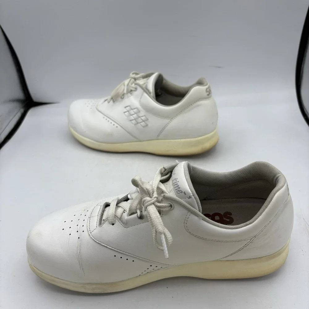 SAS Shoes Womens Size 8.5 WW Free Time‎ Tripad Comfort Sneakers White Leather